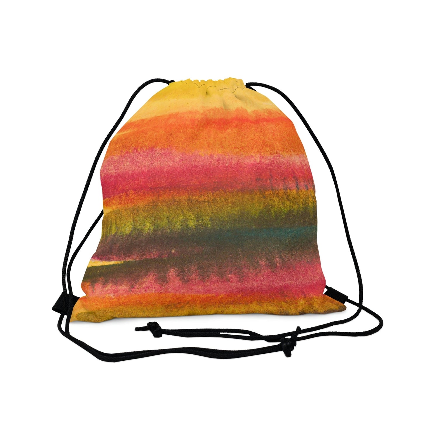 Drawstring Bag - Autumn Fall Watercolor Abstract Print