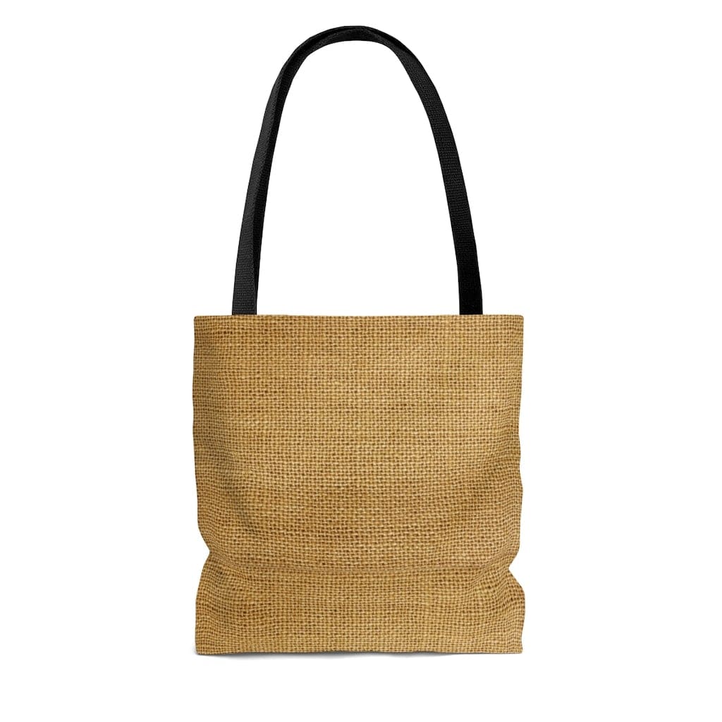 Large Tote Bag / Beige Sack Style Pring - B198477