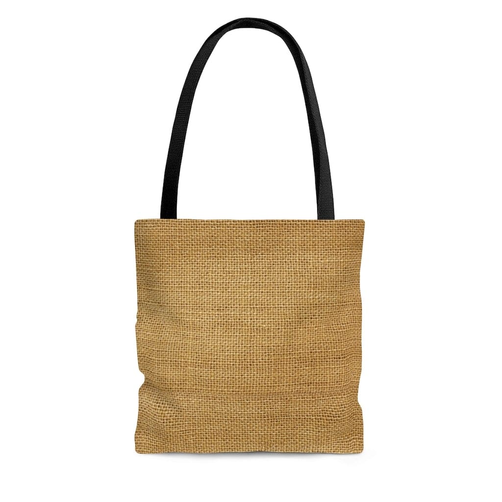 Large Tote Bag / Beige Sack Style Pring - B198477