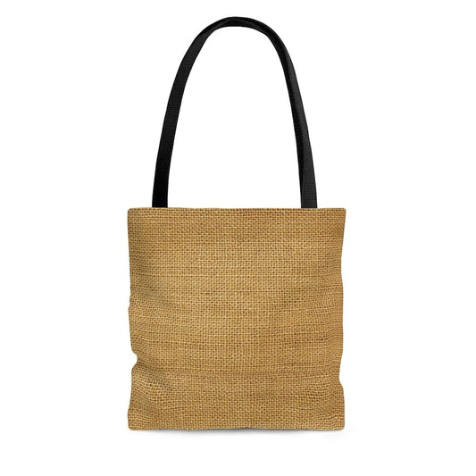 Large Tote Bag / Beige Sack Style Pring - B198477